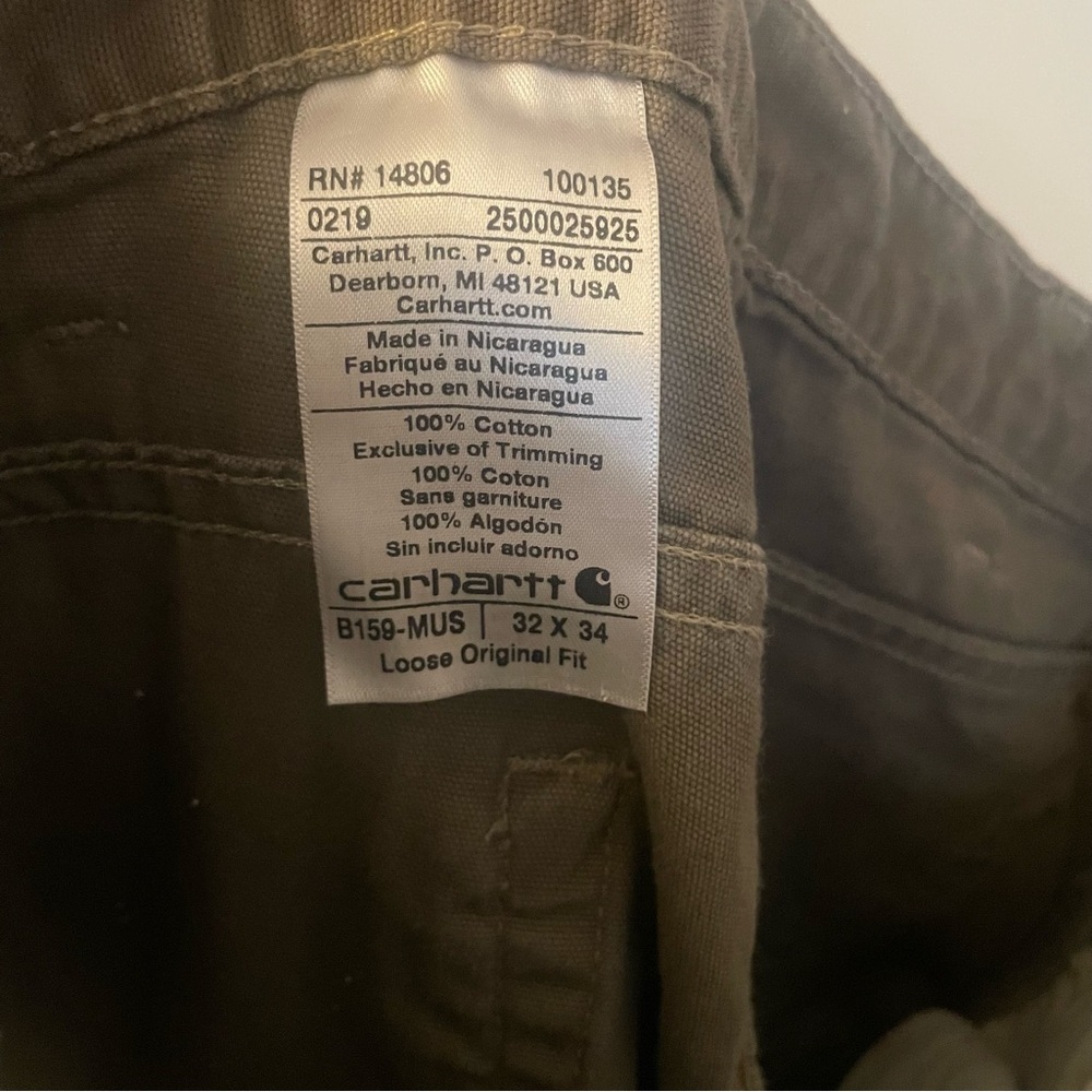 Carhartt Original Loose Fit Carpenter Work Pants size 32x34 - Picture 10 of 10